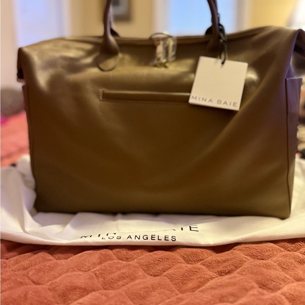 Mina Baie Emmy Midi LEATHER Teddy Color Bag/Backpack New With Tags!! - Picture 2 of 15